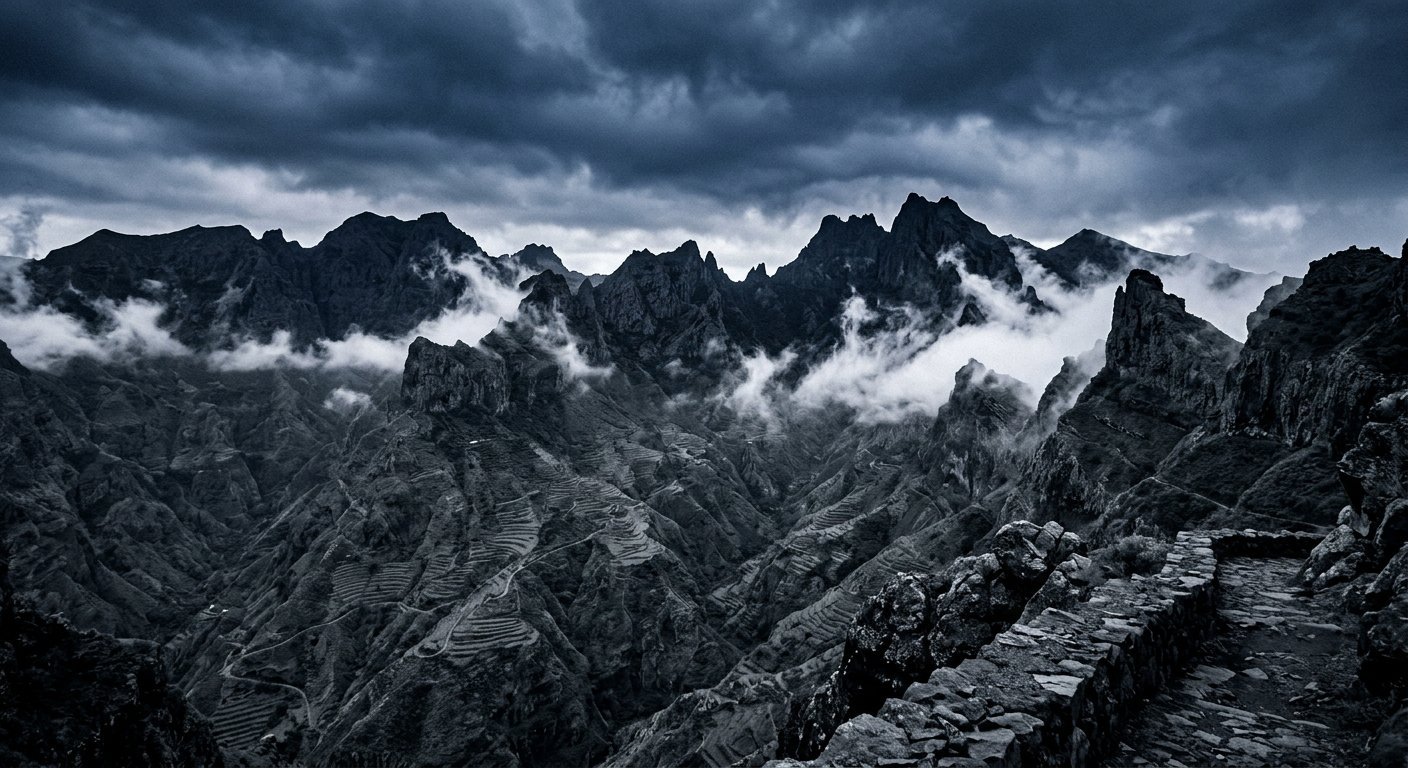 Santo Antão volcanic peaks